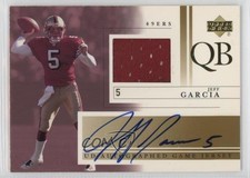 2001 Upper Deck Game Jerseys Jeff Garcia #JG-AJ Auto h1f