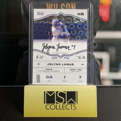 2026 ONIT UCLA Softball #GA-2S Jolyna Lamar General Admission Signature Auto /10