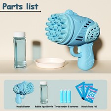 23 Holes Bubble Gun Gatling Machine Bubble Maker Bubble Gun for Kids