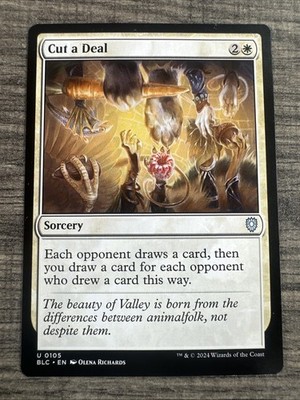 Cut a Deal 0105 Uncommon Bloomburrow Commander MTG NM