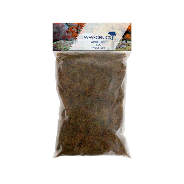 WWScenics Refill 500ml 6mm Winter 50g Model Rail Scenics G6-030