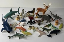 Lot of 29 Assorted Small Plastic Animal Mamma...