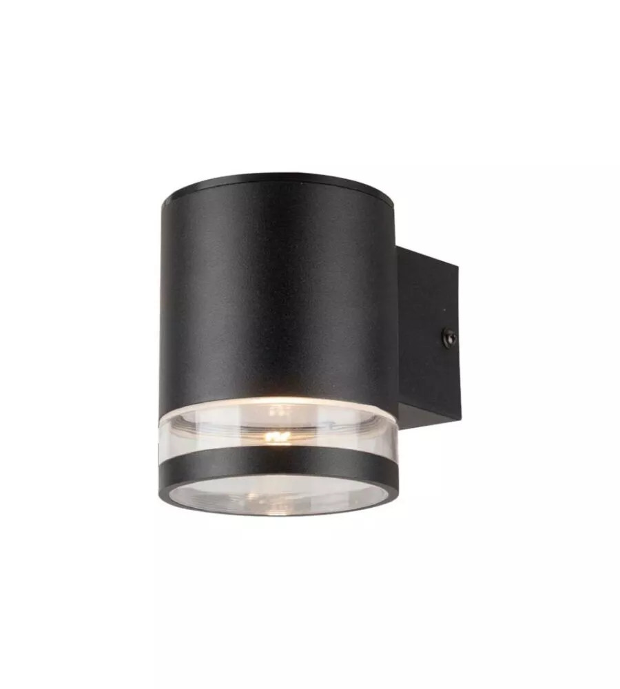 Applique Esterno V-TAC IP65 con Sensore PIR - 3000K Nero Professionale