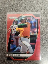 2025 Panini Prizm Baseball Reggie Jackson Base Ruby Wave Prizm