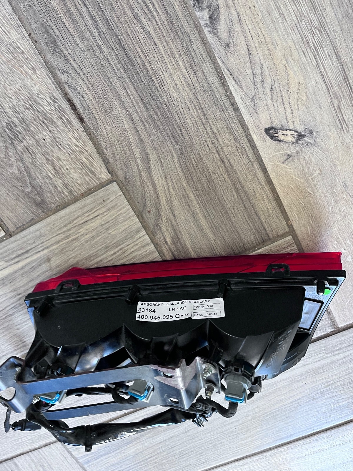 2013 Lamborghini Gallardo Rear Right Passenger Side Tail Light