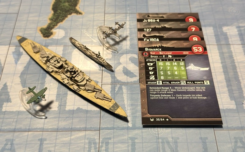 Axis & Allies - War At Sea - Bismarck Collection
