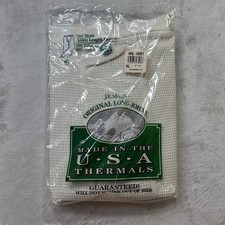 Vintage J.E. Morgan Long Johns Thermal Underwear Mens XL USA Made NOS Sealed
