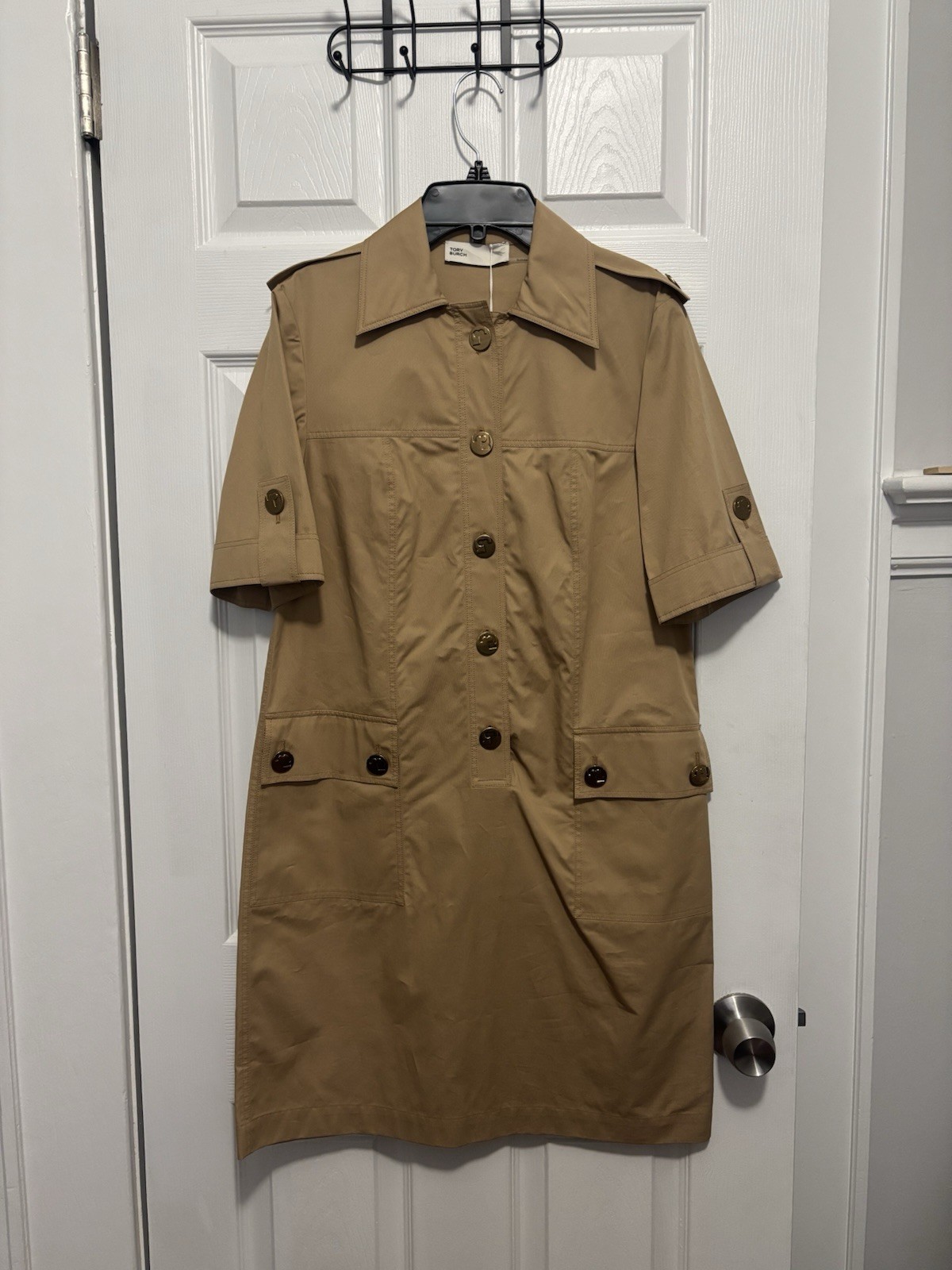 Tory Burch Camp Dress in Khaki