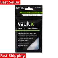 Durable Exact Fit Trading Card Sleeves - Protect Your TCG Collection - 100 Pack
