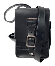 Borsa a tracolla DR MARTENS in pelle nera autentica dal Giappone