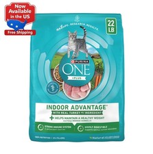 Purina ONE Plus, Indoor Advantage, Dry Cat Food, Turkey, 22 lb Bag