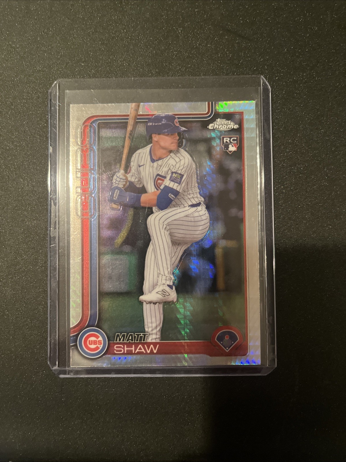 2025 Topps Chrome #219 Matt Shaw (RC) Chicago Cubs Rookie Card Base