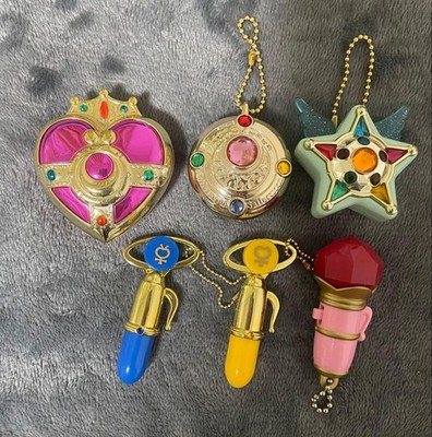 Sailor Moon Gacha Gacha Keychain Set Collectible Acrylic Charm Deluxe