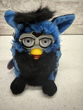 Vintage 1998 Furby Blue And Black Turtle Model 70-800 Tiger Electronics Working