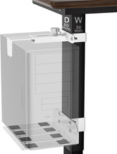 Under Desk PC Mount - No Drilling 50 Lb Capacity, CPU Holder under Desk, Adjusta