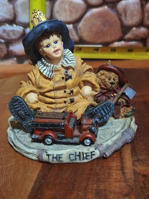 Boyds Bears 1998 Yesterdays Child Dollstone Col. Ashton/Allen The Fire Chife