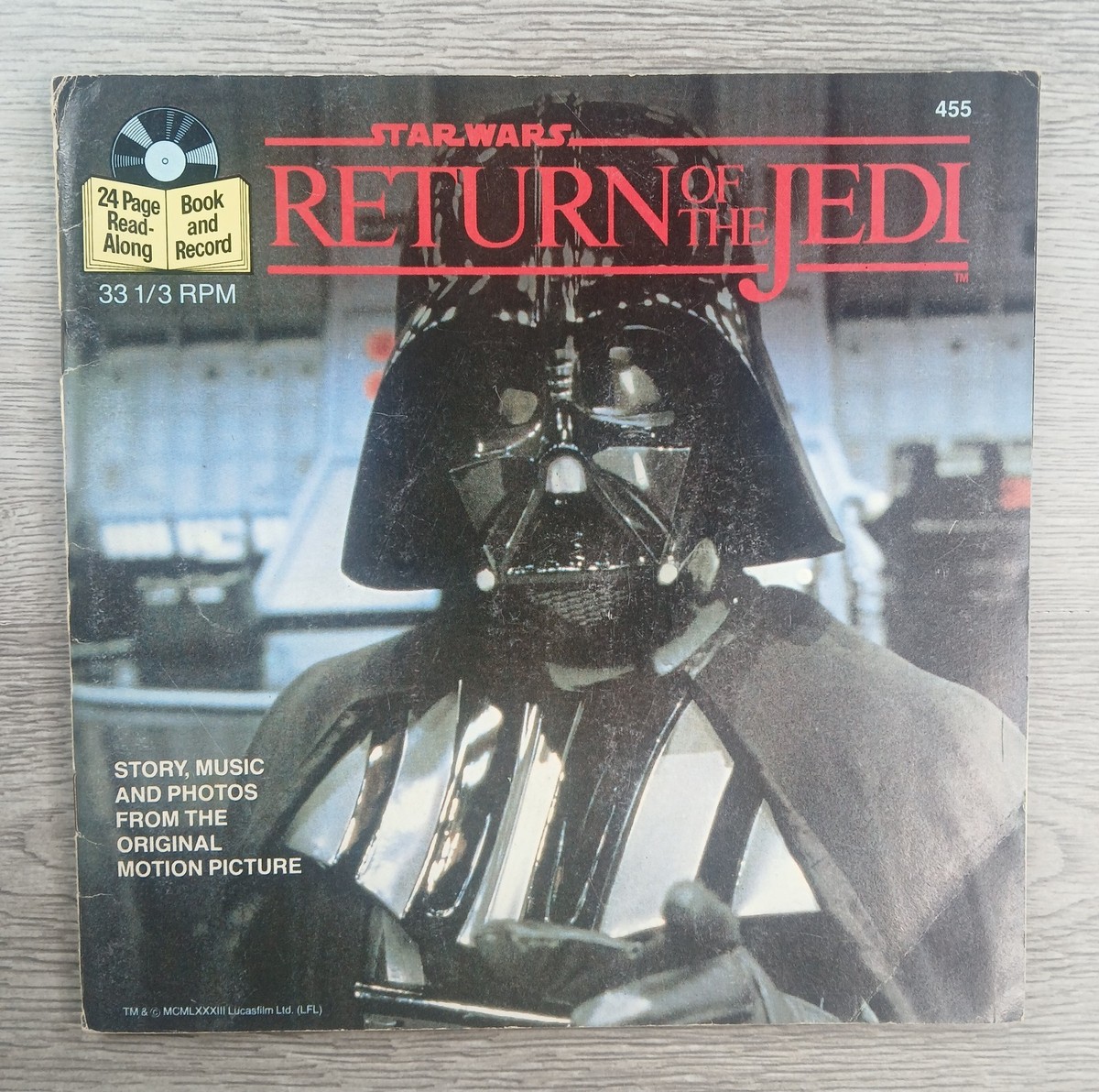 Star Wars Return of The Jedi Read-Along Book and Record 33 1/3 RPM