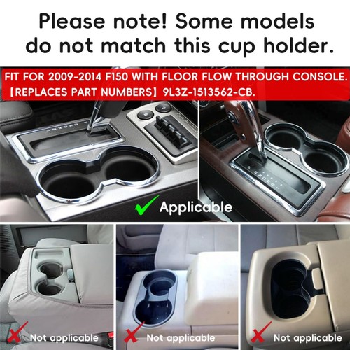 2 Pack Style Cup Holder For Ford F150 2009-2014 Lincoln Mark LT Console - Picture 15 of 20