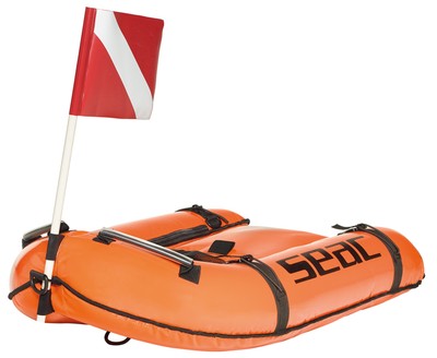 Seac BOUNTY Aufblasbares Floß Transportfloß 80 x 55 cm 3 Luftkammern Flagge neu