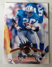 Barry Sanders, 1997 Leaf NFL  CARD #3, Detroit Lions 