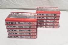 10 Sealed Vintage TDK  AV-D60 1985 TYPE I Improved Audio Cassette Tapes Japan