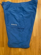 MENS SIMMS SOLARFLEX FISHING BOARD SHORTS SIZE 38