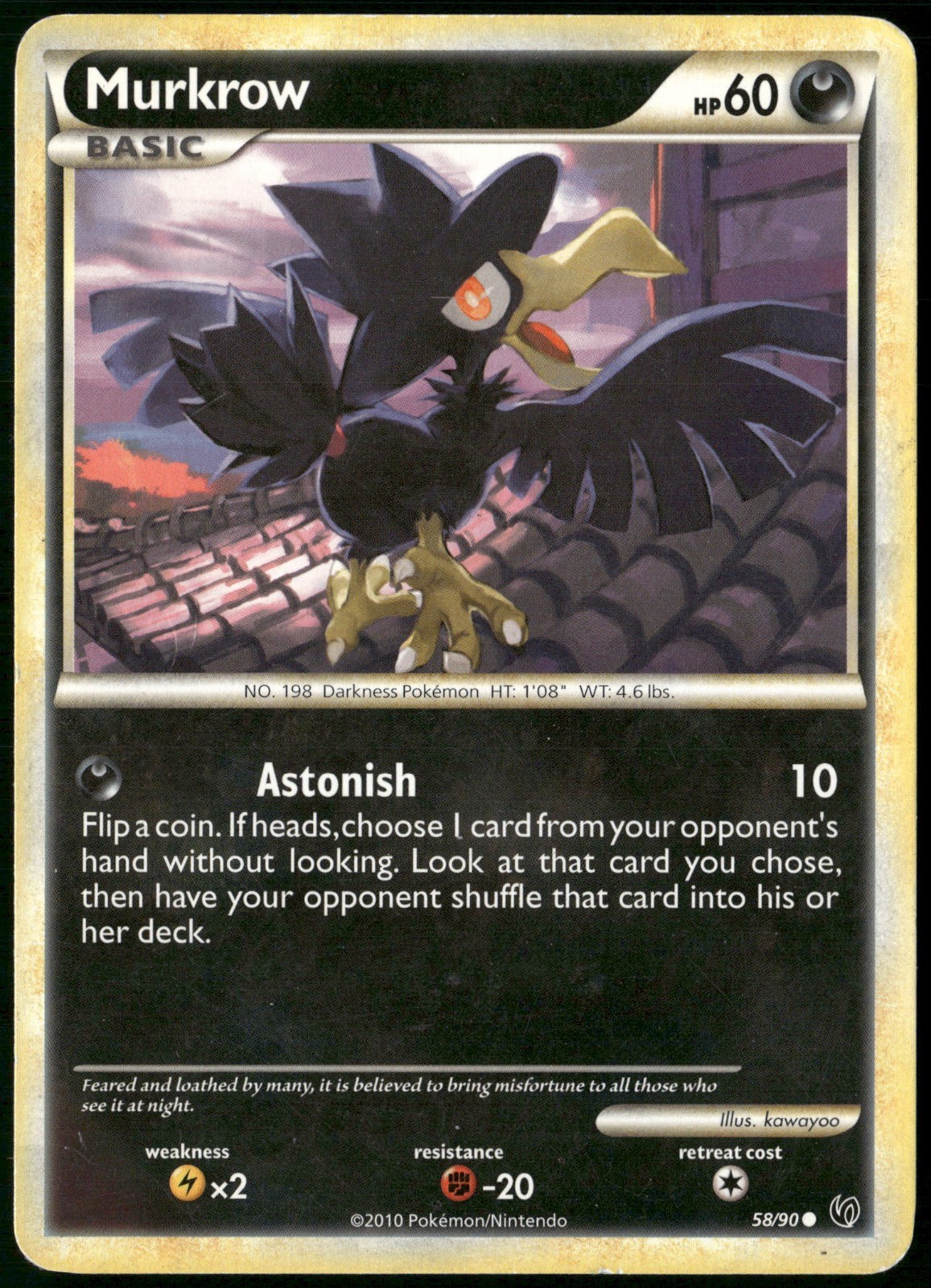 Murkrow (58) 58/90 Undaunted MP