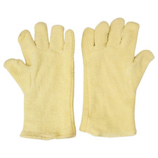 Large Hercules Yellow Heat Protective Gloves Type II- New *mocinc.1982*