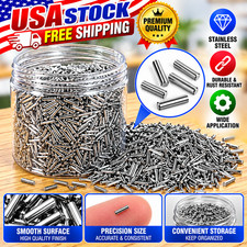 2.5 lb Stainless Steel Tumbling Media Pins 0.039 x 0.255 Inch