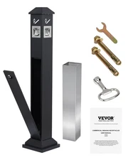 VEVOR Cigarette Butt Receptacle, Weatherproof Cigarette Butt Container with 4