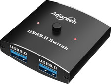 USB 3.0 Switch Y Splitter, 2 in 1 / 1 in 2 Out Switch Selector