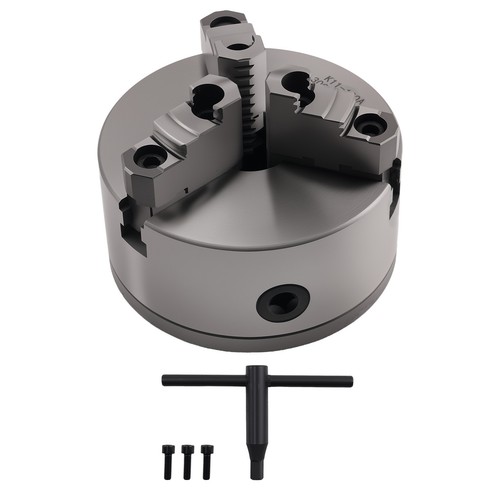 Mandrino tornio autocentrante 6 pollici 3 ganasce K11-160A 160 mm piastra di supporto ghisa - Foto 1 di 12