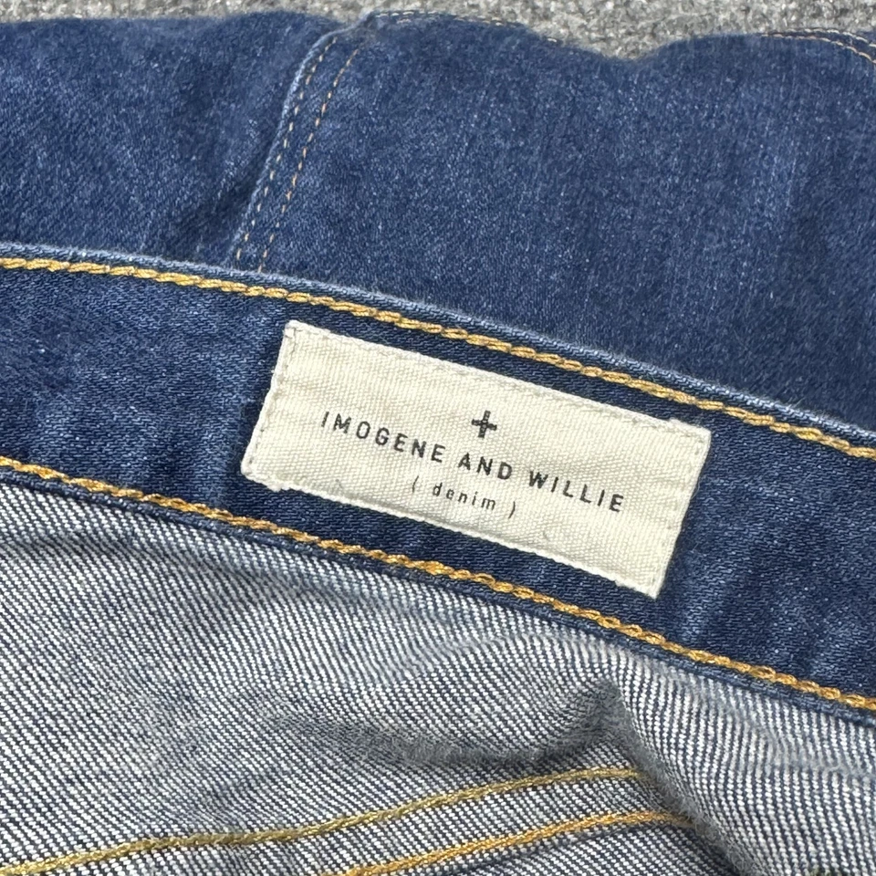 Imogene Willie Catherine Indigo Selvage High Rise Women Size 31 33" Inseam - Image 3 of 4
