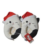 Jazwares Squishmallows Kids’ Holiday Slippers Cam Cat - Size 11T-12T New