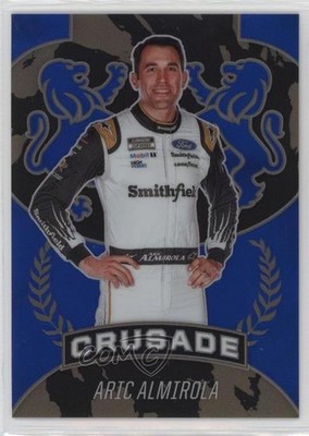 2021 Panini Chronicles Crusade Blue Prizm 61/199 Aric Almirola #10 0q3