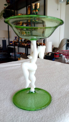 Likör Glas - LAUSCHA BIMINI 1920 - Erotik - dekoratives Design - Höhe 10 cm