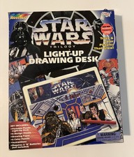 1996 Star Wars Trilogy Light Up Drawing Desk By RoseArt Untested