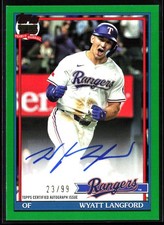 2026 Topps Series 1 1991 Topps Baseball Autographs Wyatt Langford /99 #91A-WL