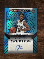 2024-25 Obsidian | Antonio Reeves Blue Flood Rookie Eruptions Auto RC | 5/30