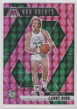 2024-25 Panini Mosaic NBA Greats Pink Mosaic Prizm 68/175 Larry Bird #299 HOF