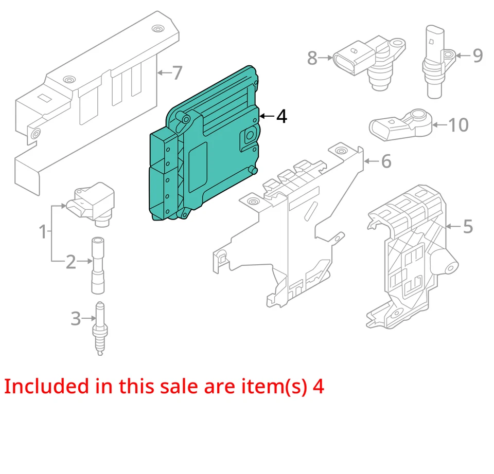 ORDENADOR ECU ECM AUDI A3 2015 15 2016 16 2017 17 1421841 Foto 3 de 4