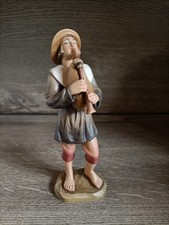 Krippenfigur Anri Kuolt Hirte mit Dudelsack 15 cm coloriert OVP