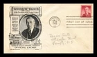 DR JIM STAMPS US COVER WOODROW WILSON 7C FIRST DAY ISSUE LOWRY ARISTOCRATS