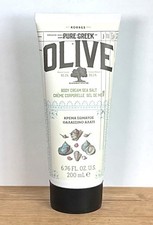 NEW SEALED KORRES Pure Greek Olive Body Cream SEA SALT 6.76 fl oz FULL SIZE