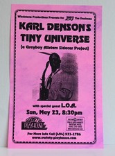 KARL DENSON'S TINY UNIVERSE : Concert Handbill / VARIETY Atlanta  May 23, 1999 !