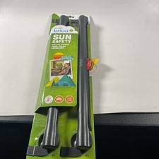 Munchkin Brica Sun Safety Car Window Shade with Heat Alert, 2 Pack, Black