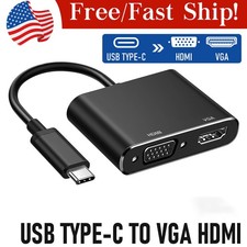 New USB C to HDMI VGA Adapter USB Type C to VGA HDMI Adapter hunderbolt 3 VGA