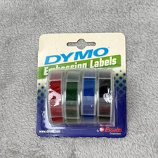 DYMO Labeling Tape Embossing Mixed Colors Vintage Package NEW