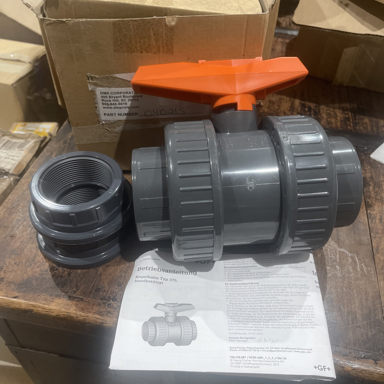George Gisher 2 INCH PVC BALL VALVE Type 375 DN50.