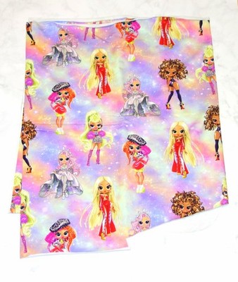 Sommer Sweat French Terry 50cmx180cm LOL Puppen mix Farbe bunt Rest